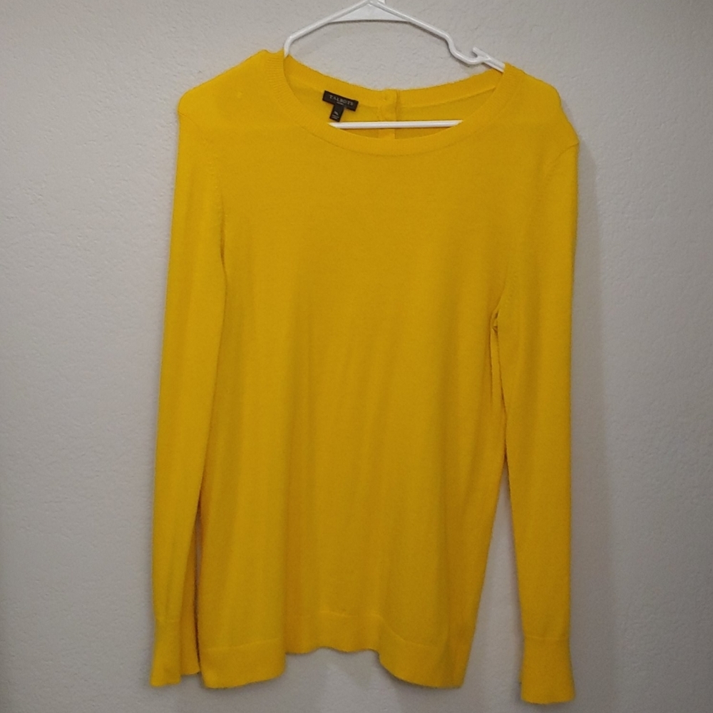 Talbots Yellow Cashmere Sweater